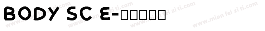 BODY SC E字体转换